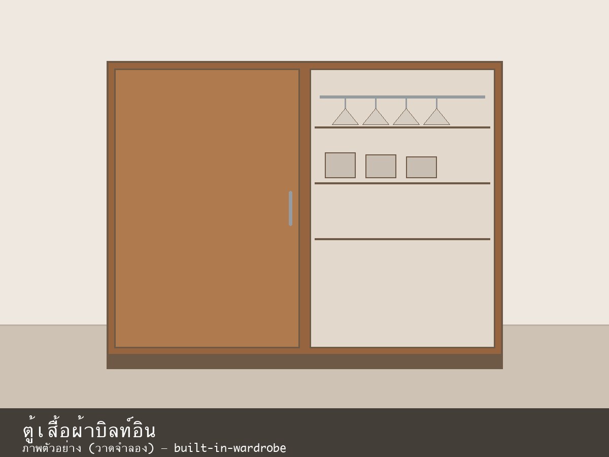 ตู้เสื้อผ้าบิลต์อิน