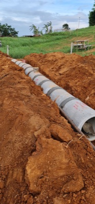 งานสาธารณูปโภคโครงการรีสอร์ท — ไฟฟ้า ประปา ถนน บ่อบาดาล